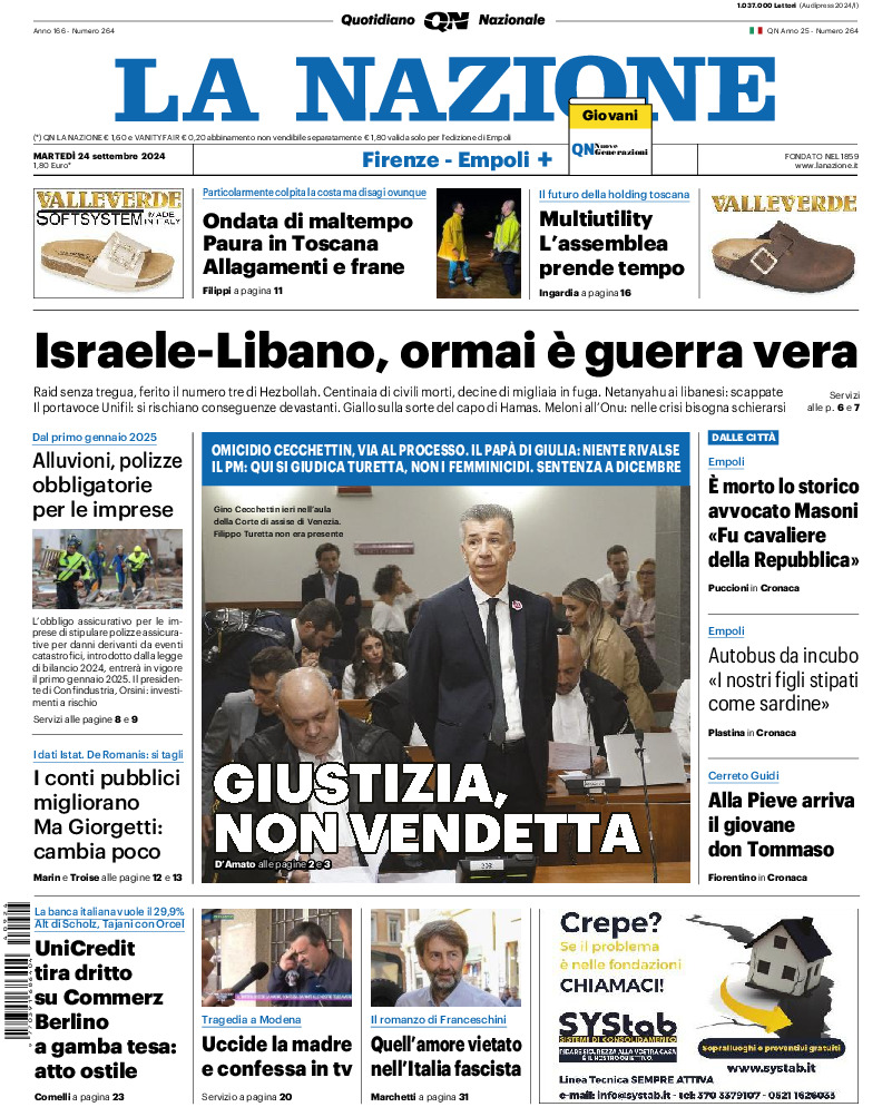 Prima-pagina-la nazione-edizione-di-oggi-20240924